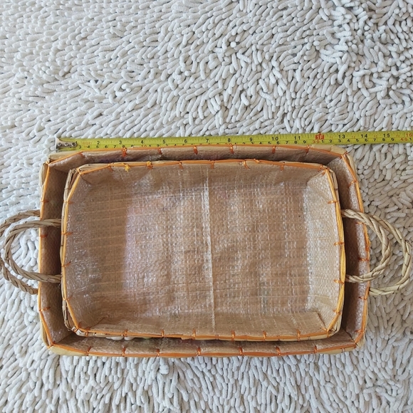 Unbranded floral woven baskets (set of 2) - Picture 5 of 6